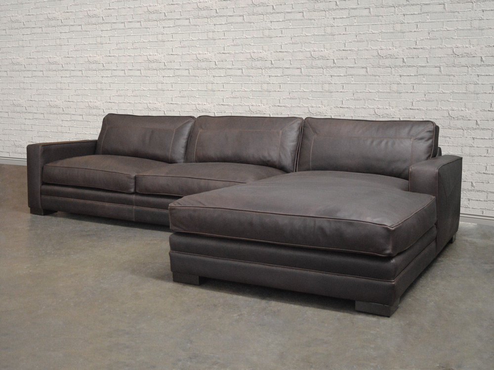 aniline leather sectional sofa