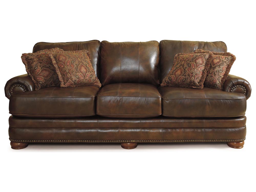 stanton leather sofa by lane