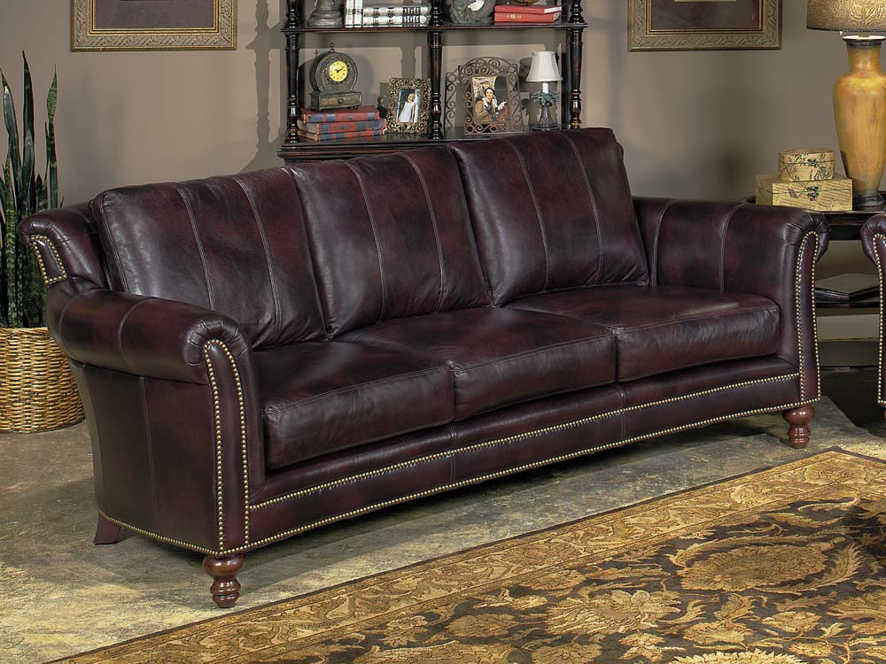 bradington young richardson leather sofa
