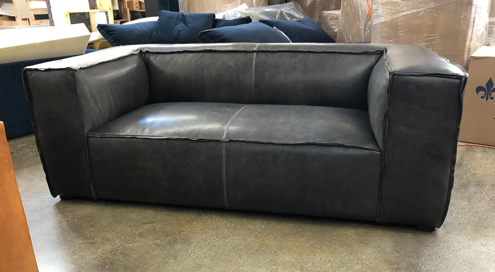 leather sofa depth 80cm