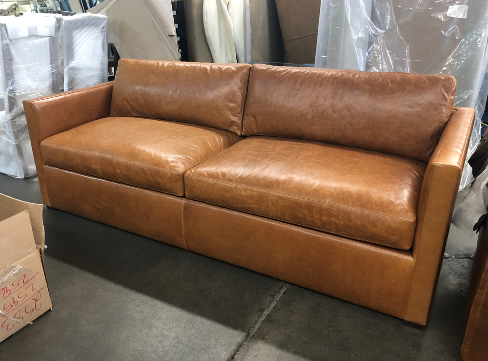 pull up aniline leather sofa