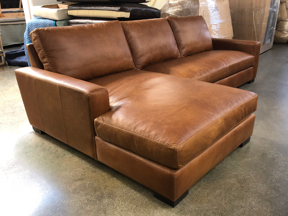 wayfair chestnut leather sofa 73 inches