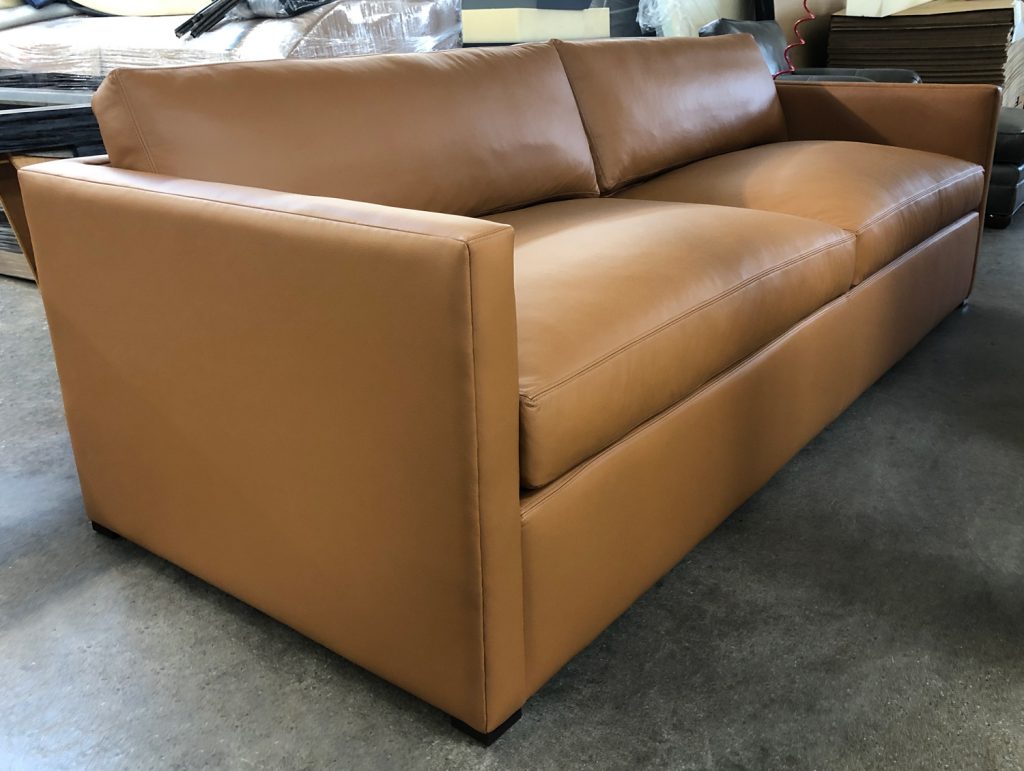 tribeca stationary leather sofa