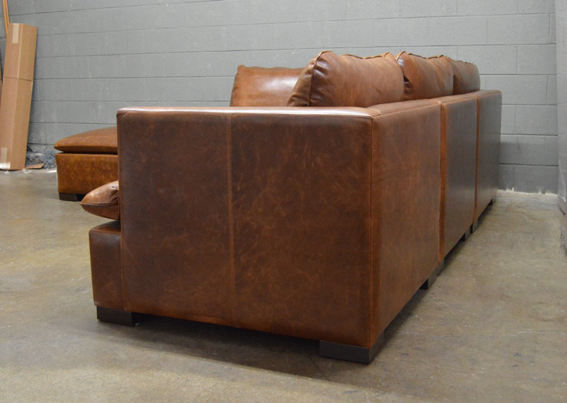 reno modular leather sectional sofa