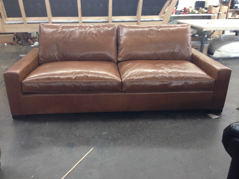 46 depth leather sofa