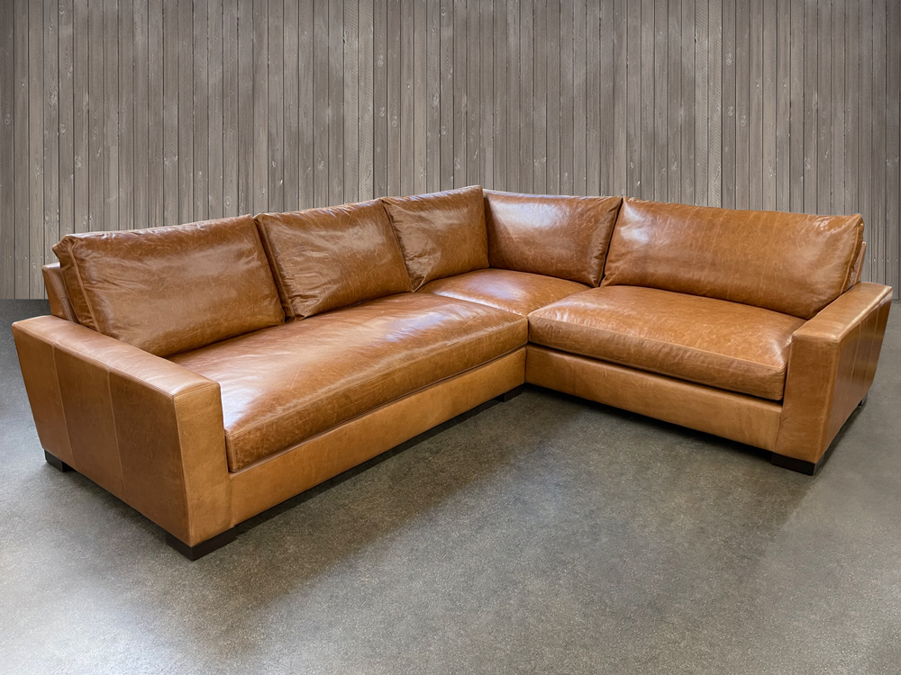 mini leather sectional sofa