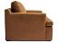 In Stock 96 x 40 Muir Track Arm Leather Sofa in Full Aniline Burnham Sycamore Nubuck Leather - side