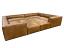 Bonham Pit Sectional in Berkshire Chestnut Full Grain Leather - laf front angle high