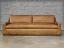 Julien Track Arm Leather Sofa in Italian Berkshire Chestnut - 108 inch - 9ft - front view