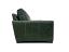 Braxton Twin Cushion Leather Sofa in Mont Blanc Winter Pine Green Leather - side