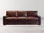 The Braxton Leather Sofa in Italian Brompton Cocoa