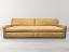 Julien Slope Arm Leather Sofa in Burnham Sunflower Nubuck - front view