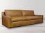 Julien Track Arm Leather Sofa in Italian Berkshire Chestnut - 108 inch - 9ft - front angle