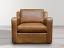 Julien Slope Arm Leather Chair - front view