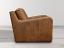 Julien Slope Arm Leather Chair - side view