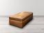 Julien Cocktail Storage Ottoman in Berkshire Chestnut leather - front angle