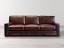 The Braxton Leather Sofa in Italian Brompton Cocoa