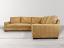 Braxton Leather Corner Sectional Sofa in Burnham Beige - right arm facing view