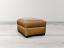 Braxton Ottoman in Italian Berkshire Chestnut leather