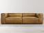 10ft Bonham Sofa - Two Pieces - Italian Berkshire Burlap Leather - front together