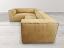 Bonham Leather L Sectional Sofa in Burnham Beige Leather - raf high view