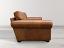 Langston Leather Sofa in Italian Brentwood Tan - side view