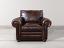 Langston Leather Chair in Italian Brompton Cocoa Leather