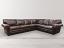 The Langston Leather "L" Sectional Sofa in Brompton Cocoa leather