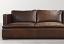 Reno Sofa in Italian Berkshire Cocoa Leather - front - detail