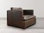 Reno Sofa in Italian Berkshire Cocoa Leather - front angle