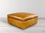 Muir Modular Ottoman in Mont Blanc Sycamore leather - angle - bg