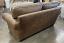 Langston Leather Sofa in Berkshire Burlap Full Grain Leather - Nailhead Trim - 72 x 40 - raf rear