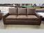 Braxton Leather Sofa - In Stock - 15 percent off - Berkshire Cocoa Leather - 2 inch raised seat - front