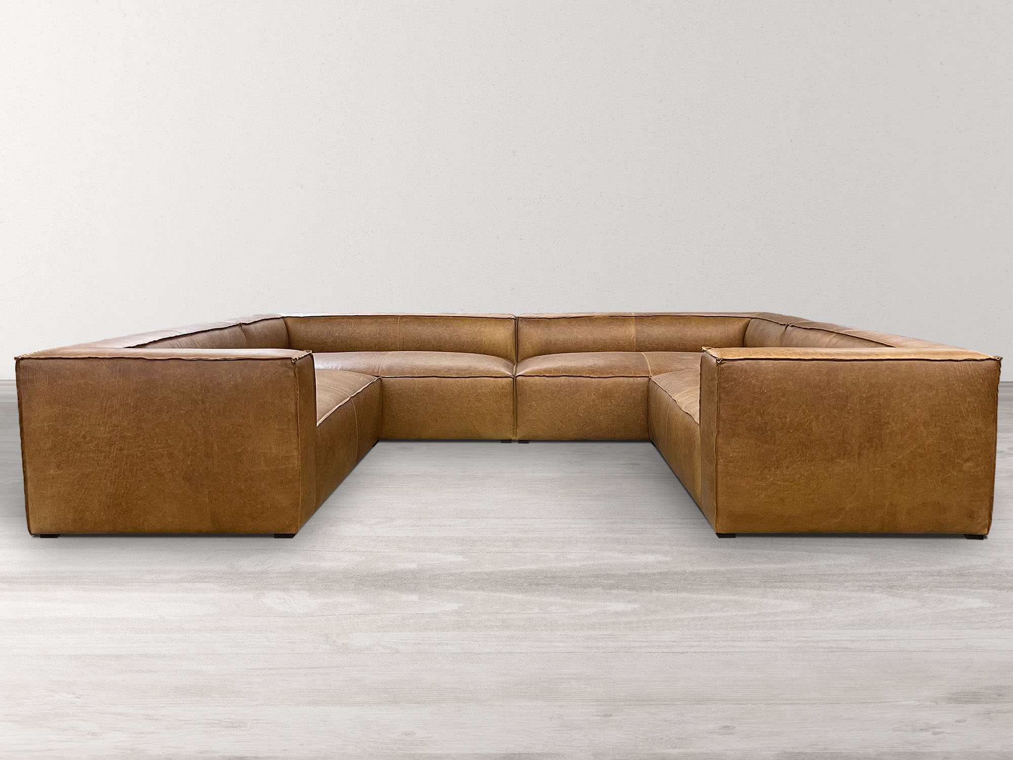 Bonham Leather U-Sofa Sectional