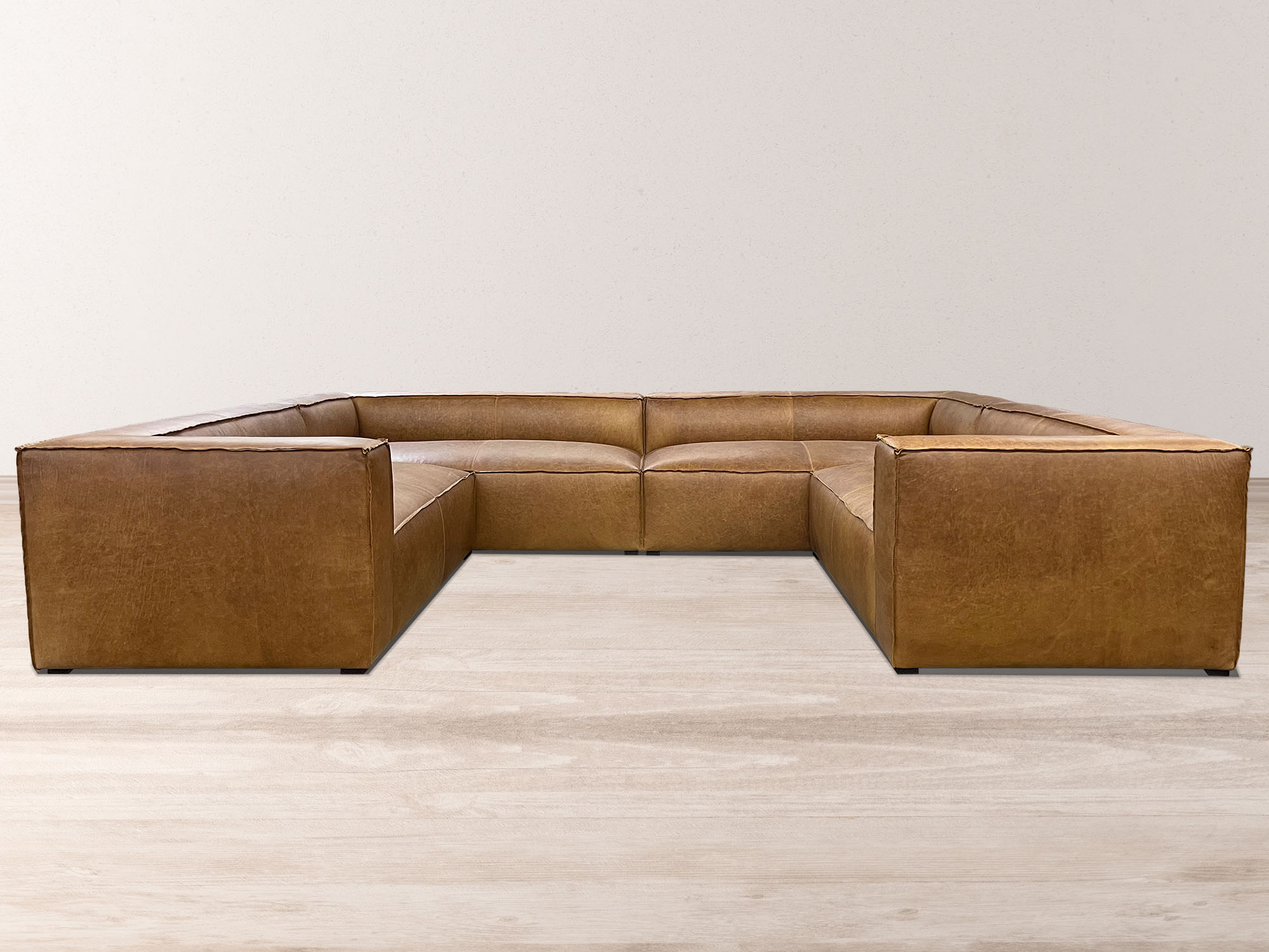 Bonham Leather U-Sofa Sectional