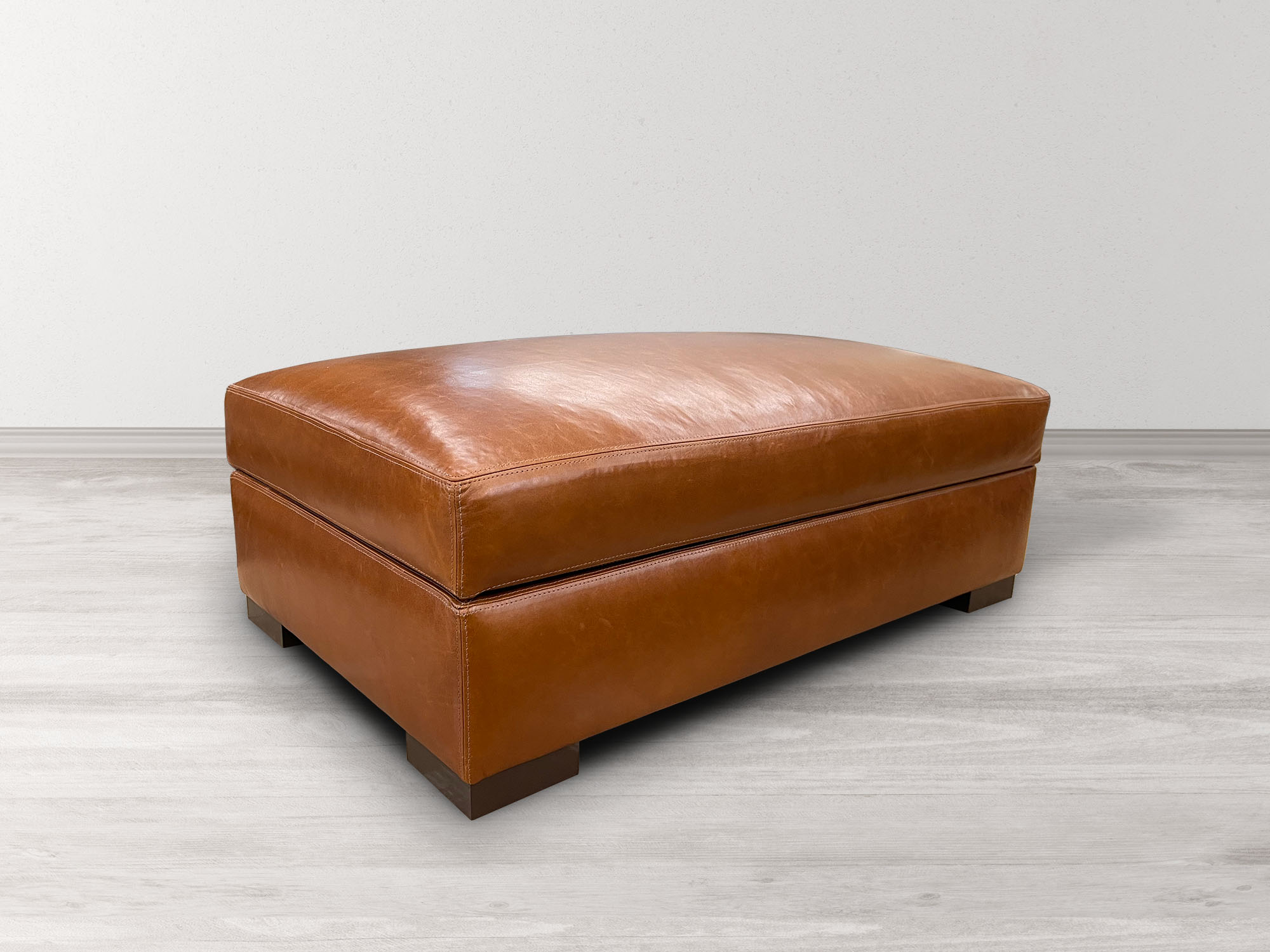 Braxton Leather Cocktail Ottoman