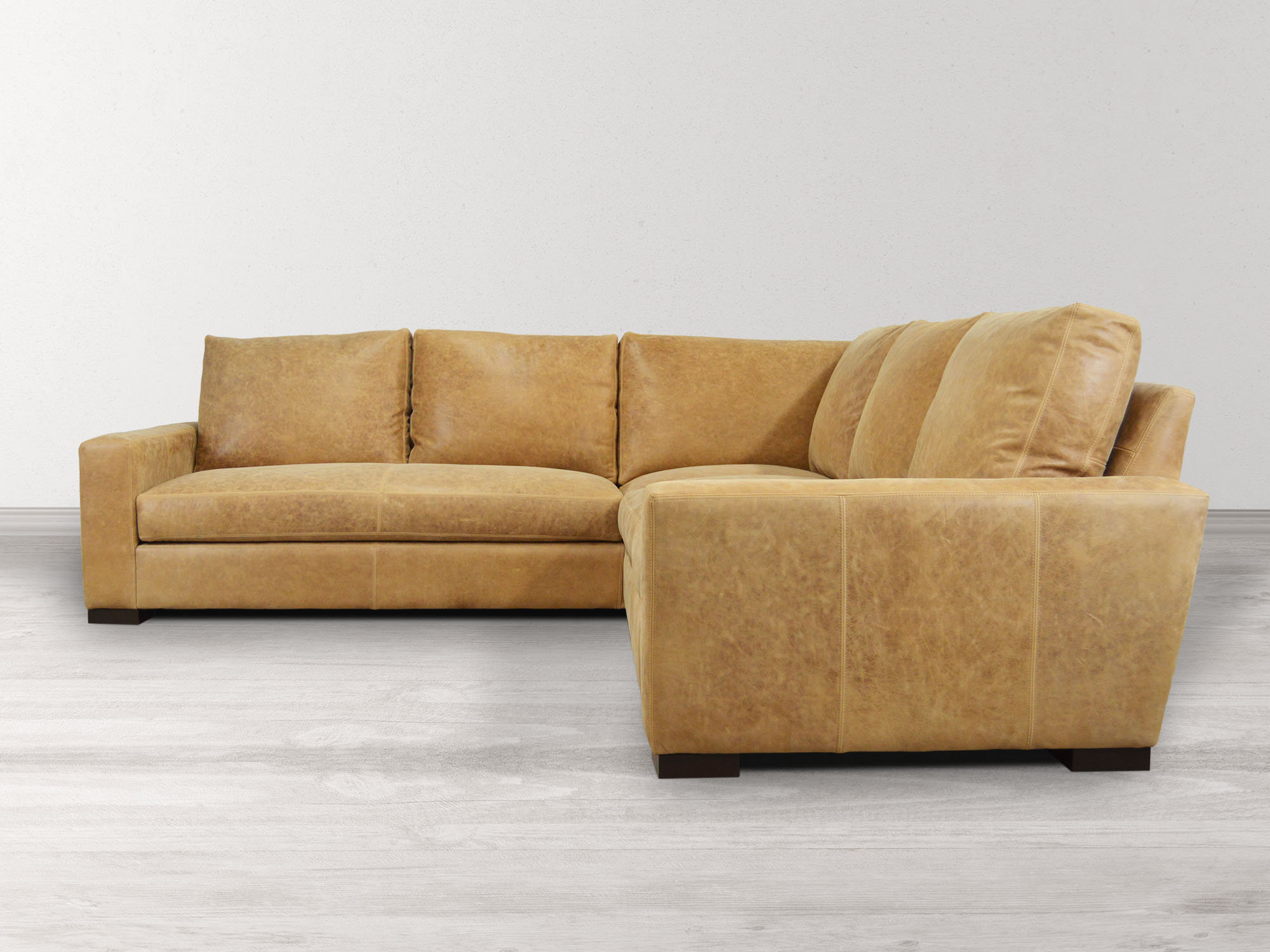 Braxton Leather Corner Sectional Sofa