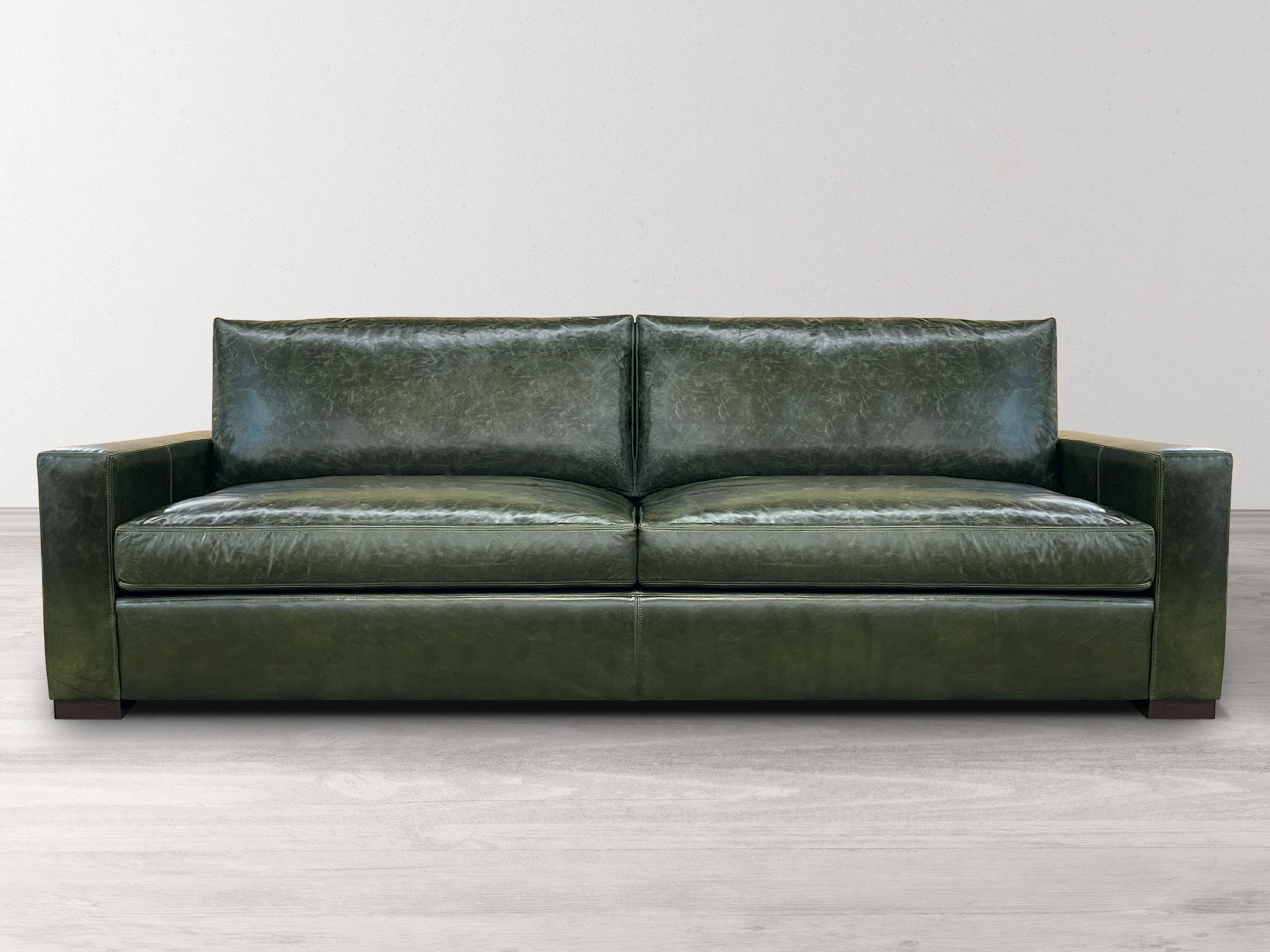 The Braxton Twin Cushion Leather Sofa