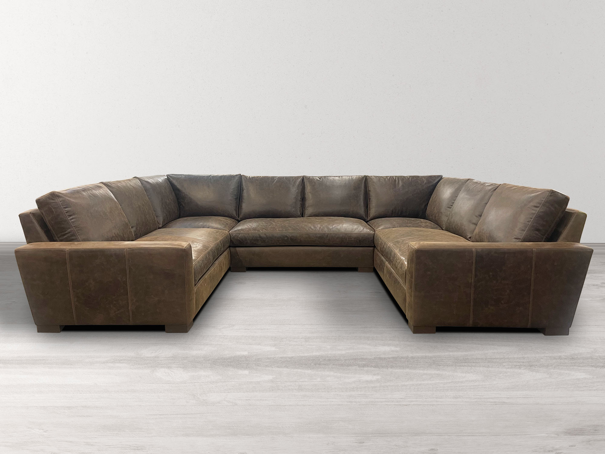 Braxton Leather U Sectional Sofa