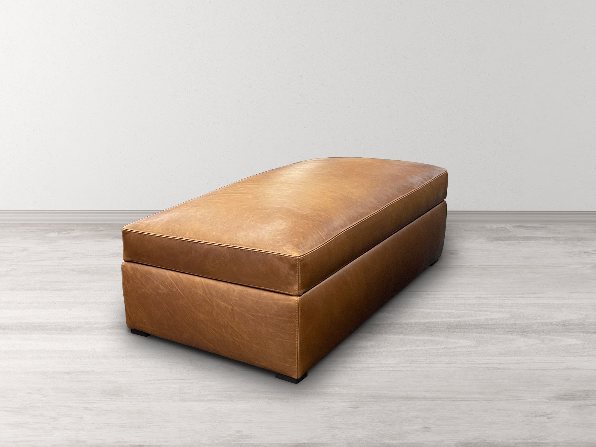 Julien Leather Cocktail Ottoman