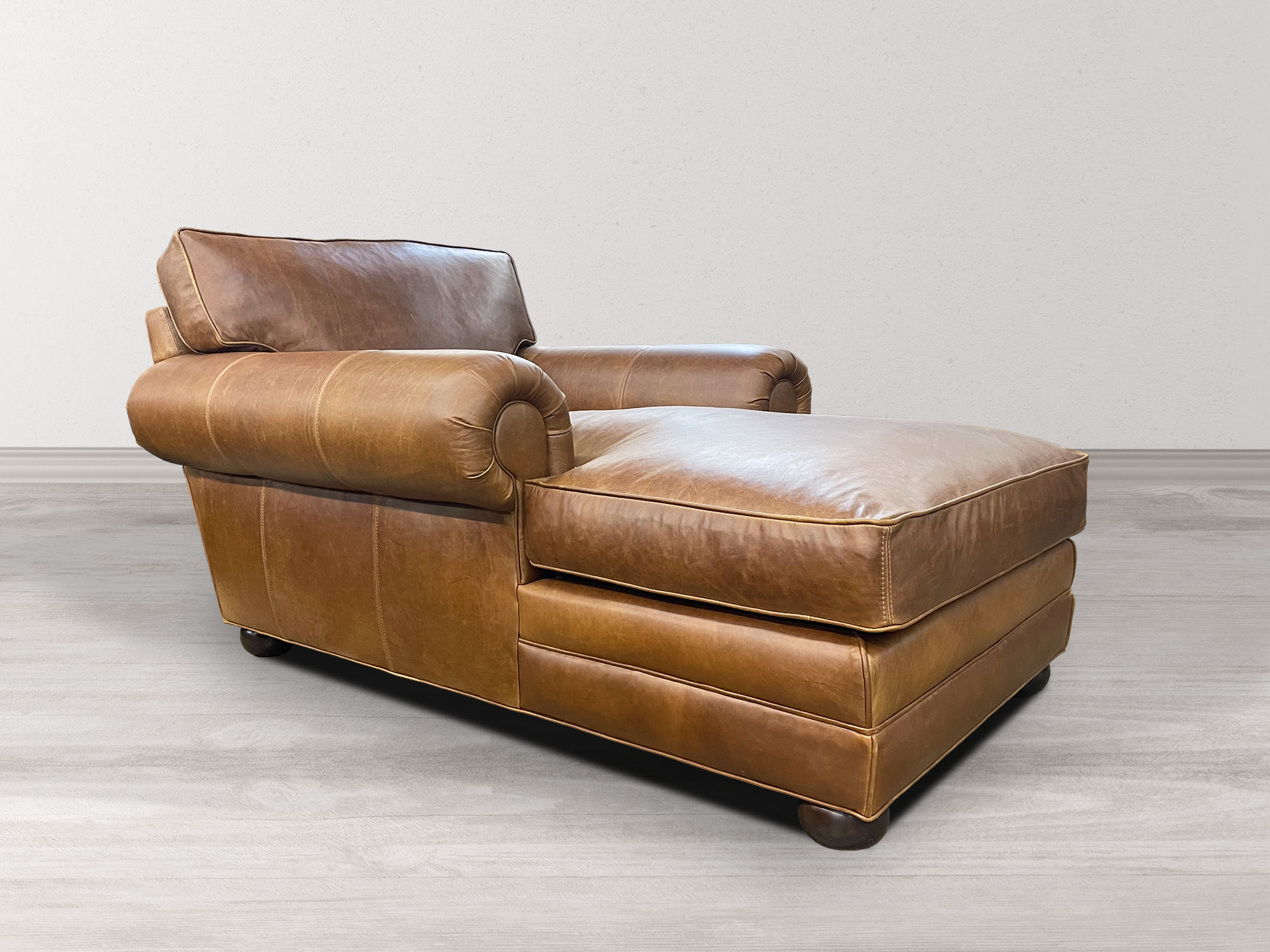 Langston Leather Chaise