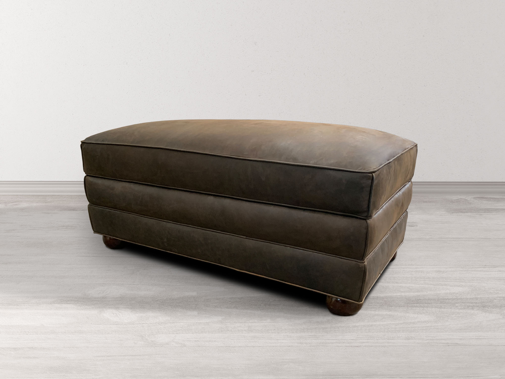 Langston Leather Cocktail Ottoman