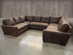 Braxton Leather U Sectional Sofa