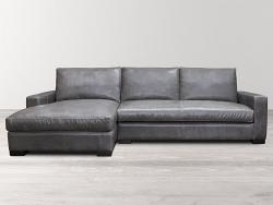 Braxton Leather Sofa Chaise Sectional