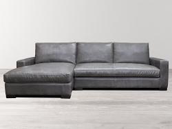 Braxton Leather Sofa Chaise Sectional